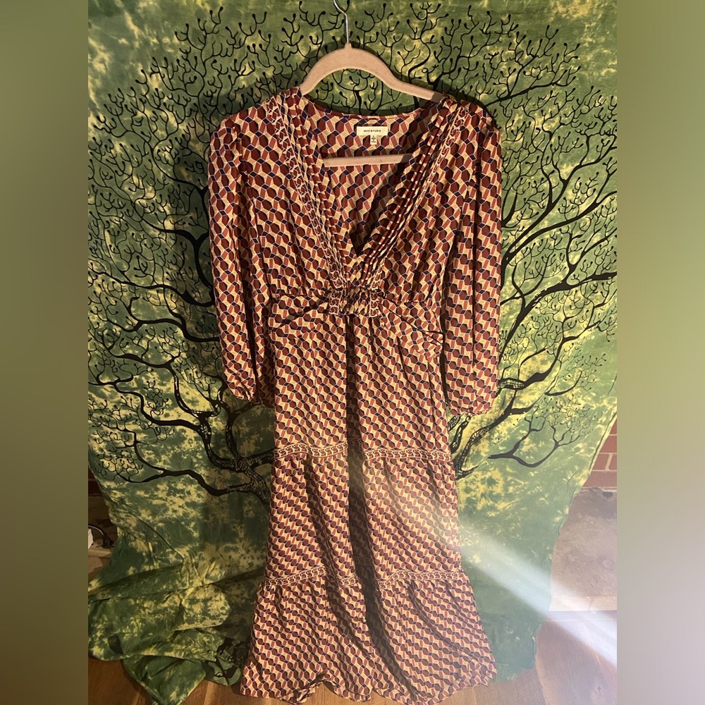 Long sleeve, maxi dress
